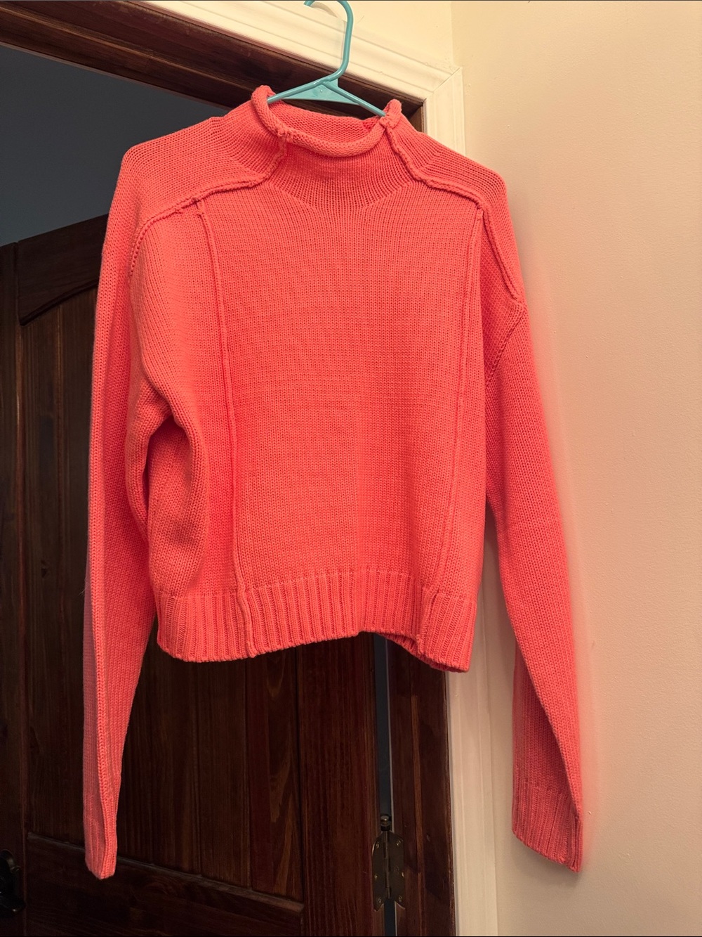vestique Coral Mock Neck Knit Sweater